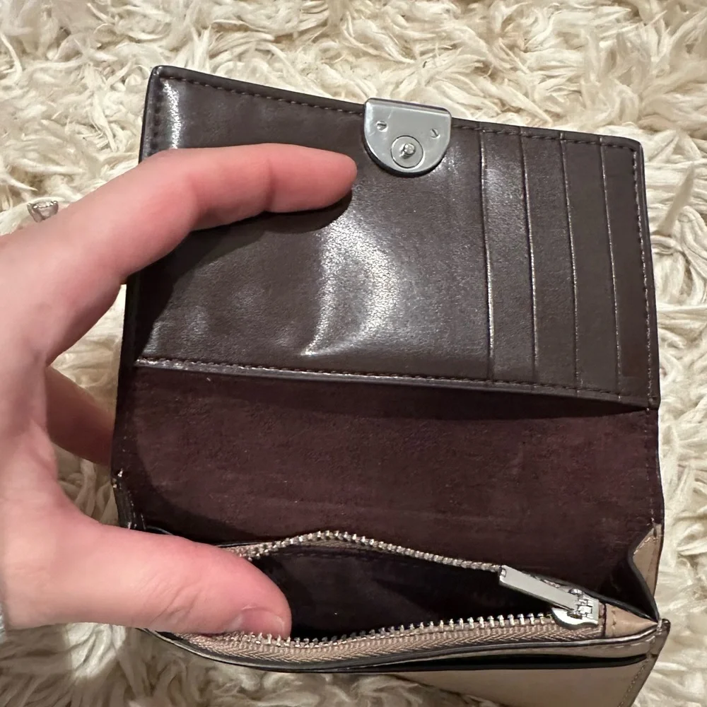 Coach Tan Leather Women's Wallet - Picture 4 of 5